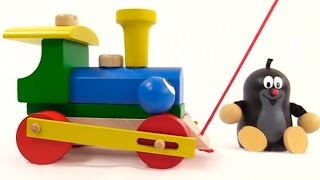 Мультфильм про Кротика - Собираем поезд - Учим цвета