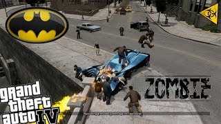 GTA IV Batman Mod + Zombie Apocalypse - Batmobile vs Zombies