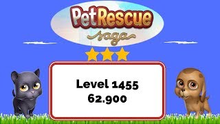 Pet Rescue Saga Level 1455 - No Boosters