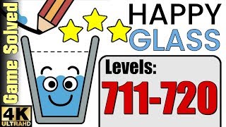 Happy Glass | All Levels 711-720 (Solution 3 Stars ★★★)