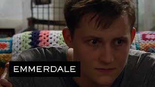 Emmerdale - Lachlan Struggles to Stay Calm After Murdering Rebecca