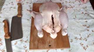 РАЗДЕЛКА КУРИЦЫ ножом