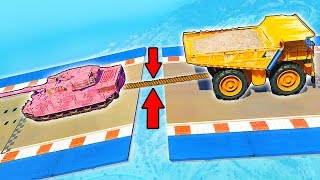 ПЕРЕТЯГИВАНИЕ КАНАТА ТАНК VS БЕЛАЗА КТО СИЛЬНЕЕ В ГТА 5 ТЕСТ МОЩНОСТИ ГТА 5 МОДЫ
