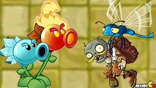Plants vs. Zombies 2 - Temple Of Bloom Challenge Fire Peashooter!