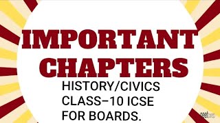 Important chapter of history civics for class 10 icse boards.