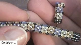 BeadsFriends: Tubular beadwork tutorial (Chenille Stitch) - A simple idea for a tubular beadwork