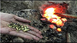Primitive Technology: building a Metal Furnace Copper (Cu)