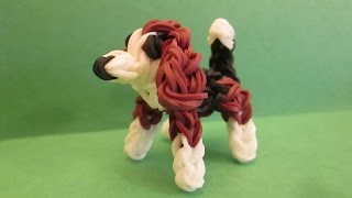 Rainbow Loom Beagle Dog or Puppy Charm. 3-D
