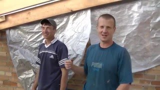 Примыкание БАЛКИ к ДВУТАВРУ или как  СУПЕРкровельщики БОРЮСИК и ВИТАЛ наши КОСЯКИ исправляли.