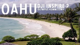 Drone Hawaii! DJI INSPIRE 2 45mm/25mm Olympus Lenses