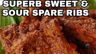 SUPERB  SWEET & SOUR SPARE RIBS (PORK) w/ SAUCE TO DIE FOR