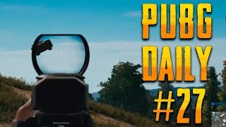 PUBG DAILY #27 | Лаки шоты / Самоубийца на УАЗе / Баги баги баги  | Лучшие моменты PUBG