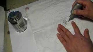 Silk painting outline