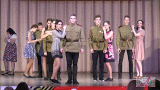 Выступление 7"в" (кл. рук. Семёнова С.Ю.) на фестивале "Синий платочек"