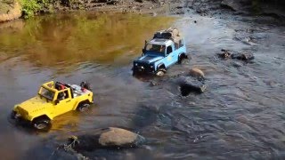 RC Scale Crawler Land Rover Defender Im Wald