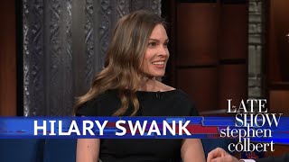 Hilary Swank And Stephen Have An 'Act Off'