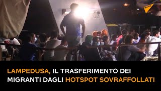 Lampedusa, trasferimento dei migranti dagli hotspot sovraffollati