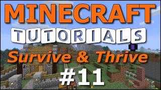 Minecraft Tutorials - E11 Cozy Cottage - Part 1 (Survive and Thrive II)