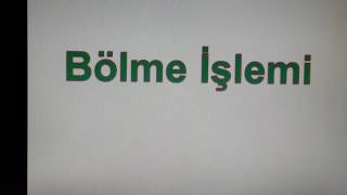 Bölme işlemi , ücretsiz ,ilkokul , canlı ders , cumhuriyet , Aksaray , 4 işlem , mustafavideokaya