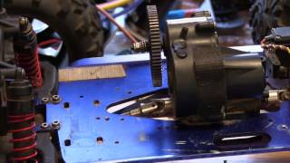 T-Maxx Conversion Mounting your Motor and setting the Gear lash