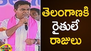 KTR Emotional Words About Farmers In Telangana | TRS Public Meeting In Zaheerabad | Mango News