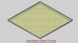 Ventilator-Steel Frame (Video Tutorial) Autodesk Inventor