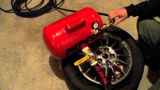 seating a tire bead with a bead seater