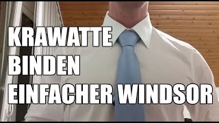 Krawatte binden einfacher Windsor Knoten