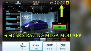 OMG !! ( 2017 )Free Download CSR racing 2 Mega Mod  APP v 1.9.0 + Data  for Android ?