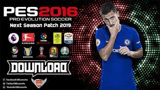 PES 2016 Next Season Patch 2019 • Download&Install • PC/HD