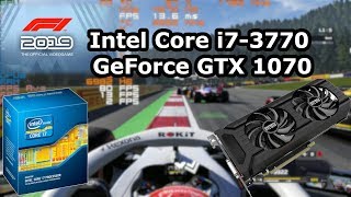 Intel Core i7-3770 \ GeForce GTX 1070 \ F1 2019 \ ultra high settings @1080p (16GB RAM)