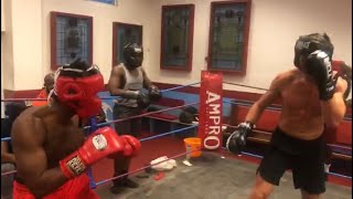 *EXCLUSIVE* KSI VS LOGAN PAUL UNDERCARD SPARRING FOOTAGE