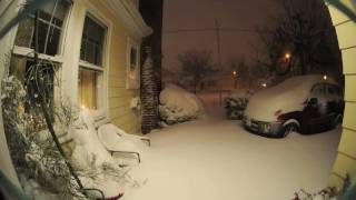 12 hour Time Lapse Winter Snow Storm