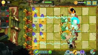 Plants Vs Zombies 2 - Epic Quest - Aloe, Salut! - Step 1