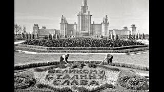 Самое грандиозное здание СССР-Дворец Науки МГУ, Москва. История строительства 1949-1953 Кинохроника