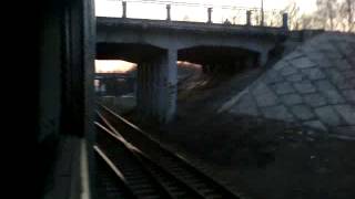 Вид из окна поезда до станции Могилёв 2.
