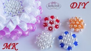 СЕРЕДИНКИ ИЗ БУСИН для цветов и бантиков канзаши. МК/DIY ?