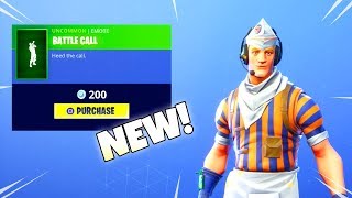 NEW! BATTLE CALL EMOTE (New Item Shop) Fortnite Battle Royale