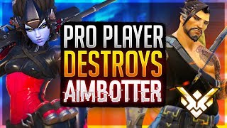 DESTROYING AN AIMBOTTING WIDOWMAKER! Samito Hanzo vs Hacker (Overwatch)