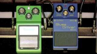 Ibanez Tube Screamer TS 9 Vs Boss Blues Driver Overdrive Pedal Shootout