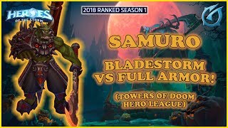 Grubby | Heroes of the Storm - Samuro - Bladestorm vs. Full Armor - HL 2018 S1 - Towers of Doom