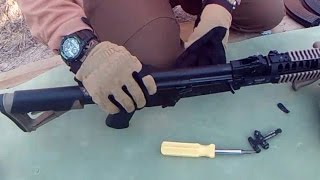 Как быстро снять целик с Автомата Калашникова / How to quick remove Rear Sight on AK