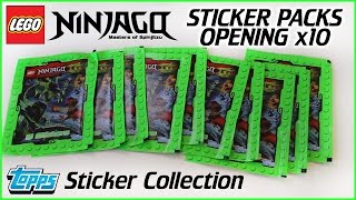LEGO Ninjago Sticker Pack Opening x10