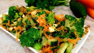 Салат из БРОККОЛИ - Ани Кухня!!