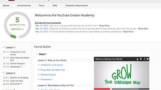 Как пройти обучение в YouTube Creator академии