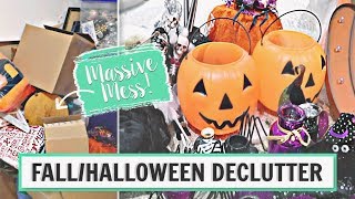 Fall and Halloween Decor | KonMari Declutter with Me ??