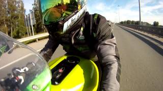 Kawasaki ZX12r пялит вместе с SUZUKI GSX-R 1000 или Krakenwagen Style)))