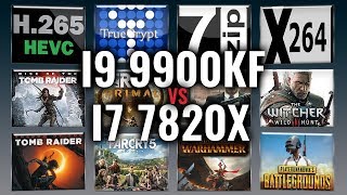Intel i9 9900KF vs i7 7820X Benchmarks | Test Review | Comparison | Gaming | 13 Tests
