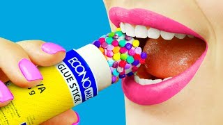 8 ÚTILES ESCOLARES COMESTIBLES / ¡BROMAS GRACIOSAS!