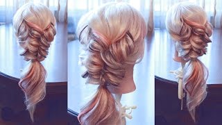Оформление хвоста жгутами | Авторские причёски | Лена Роговая | Hairstyles by REM | Copyright ©